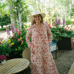 Zainab - Kuba Tomato with Tomato EmbroideryAlamwarDRESS