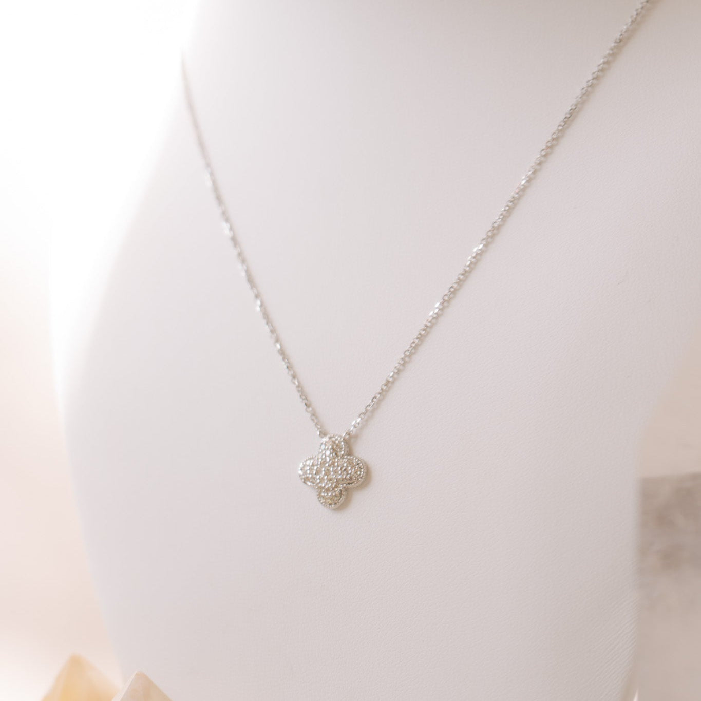 14k Diamond Clover NecklaceZiabird Private LabelNecklaces