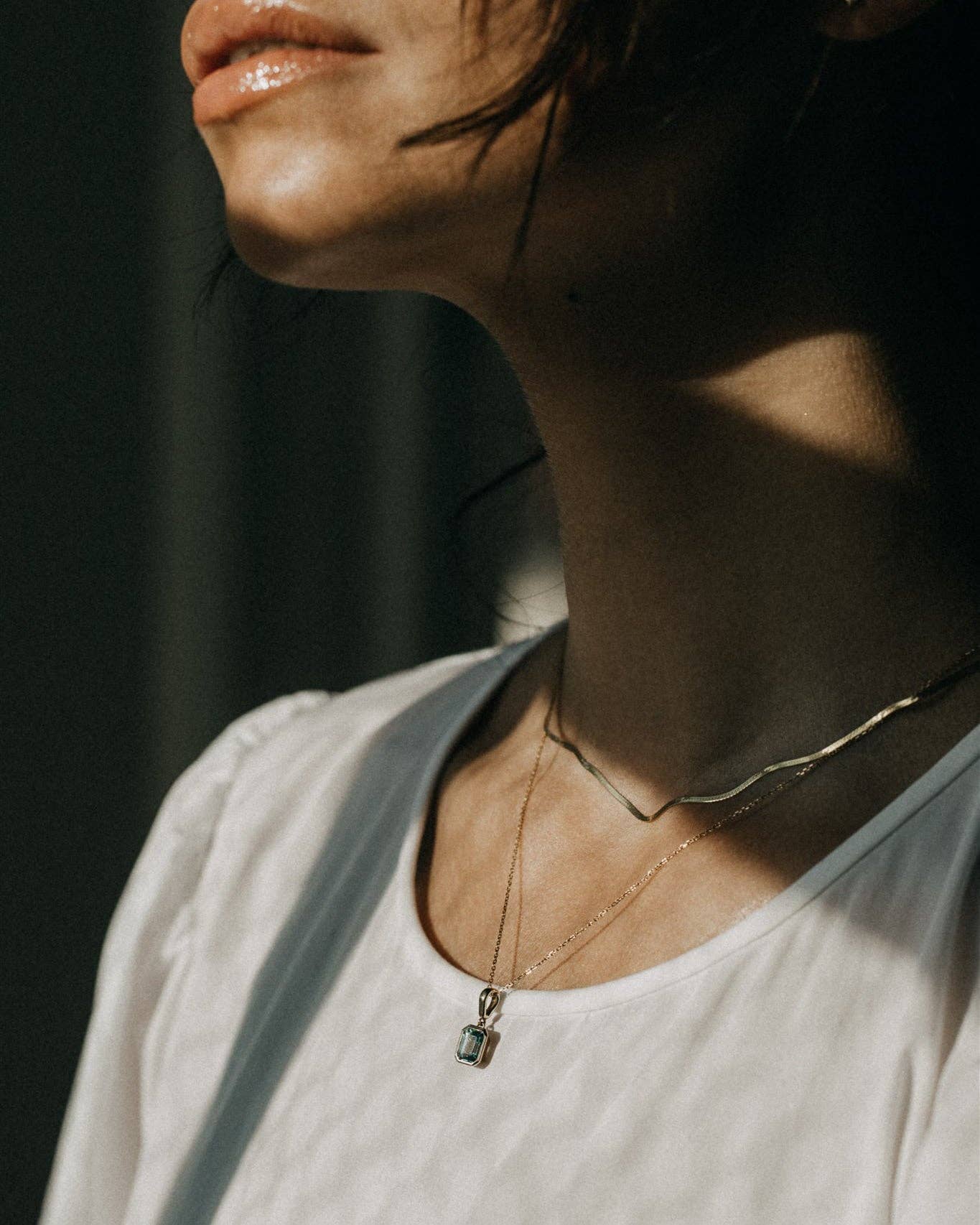 14k Solid Gold Herringbone Chain (2 Lengths)WellereeNecklaces