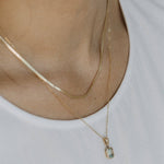 14k Solid Gold Herringbone Chain (2 Lengths)WellereeNecklaces