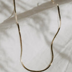 14k Solid Gold Herringbone Chain (2 Lengths)WellereeNecklaces
