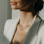 14k Solid Gold Herringbone Chain (2 Lengths)WellereeNecklaces