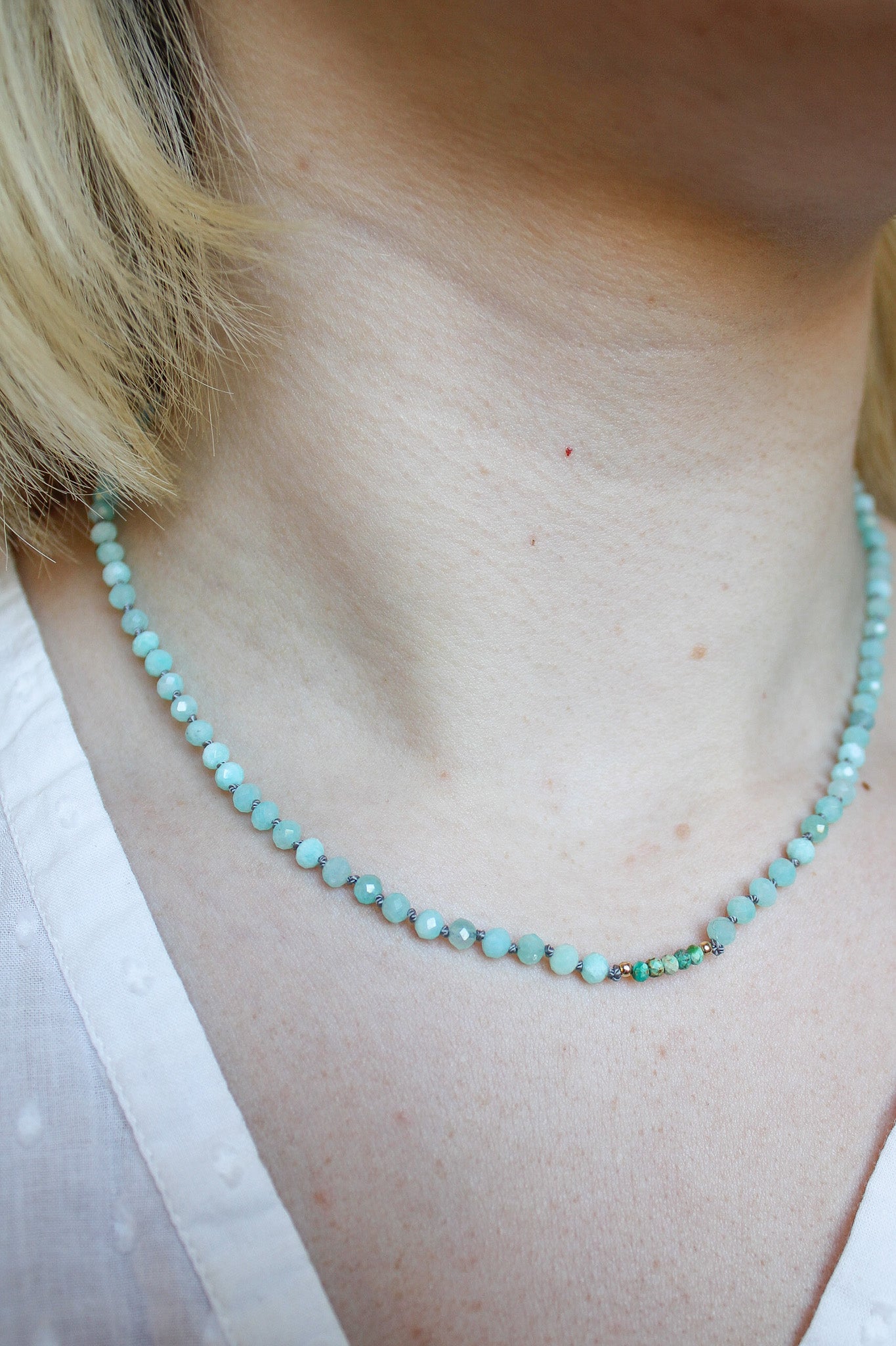 Amazonite & Turquoise Necklace #2478James & Jezebellenecklace