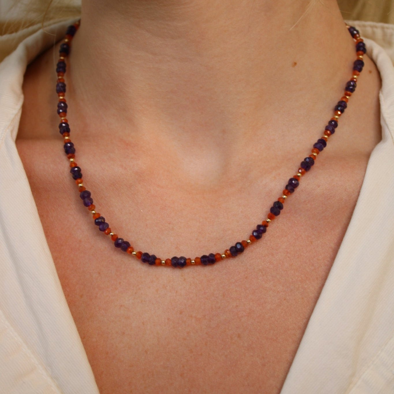 Amethyst and Carnelian NecklaceDebra PyeattNecklace