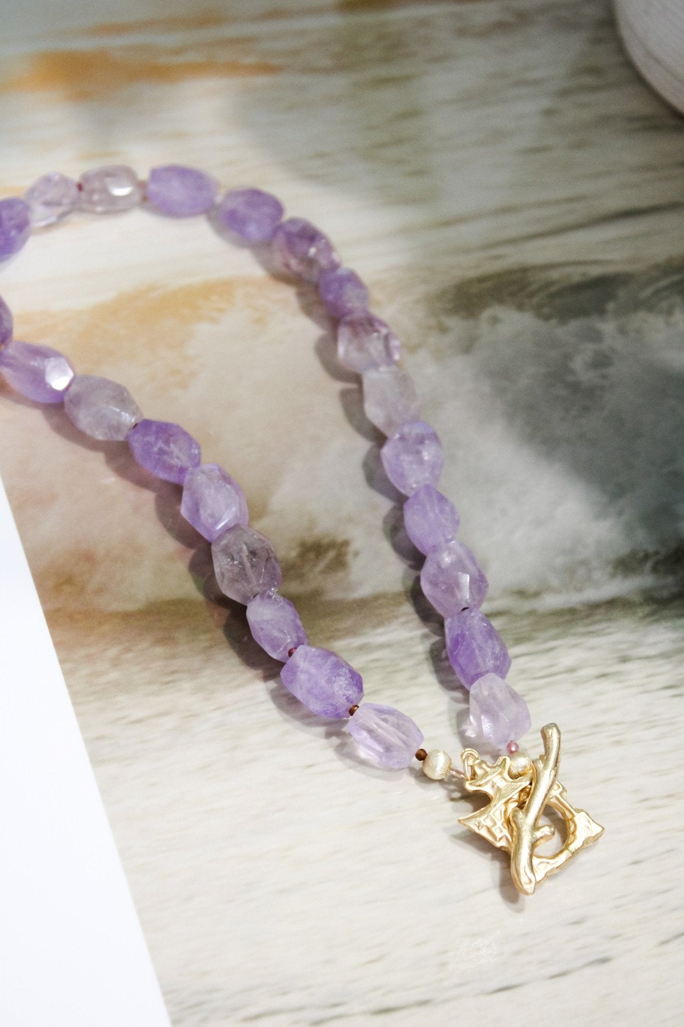 Amethyst and Pagoda Clasp NecklaceRobin JacksonNecklaces