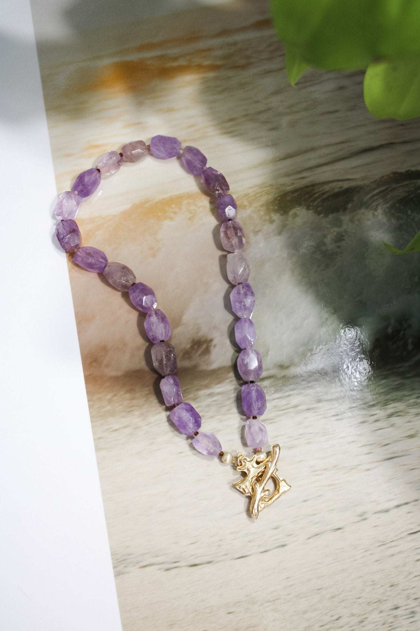 Amethyst and Pagoda Clasp NecklaceRobin JacksonNecklaces