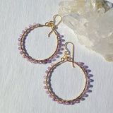 Amethyst Full Wrap Hoop #1465James & JezebelleEarrings