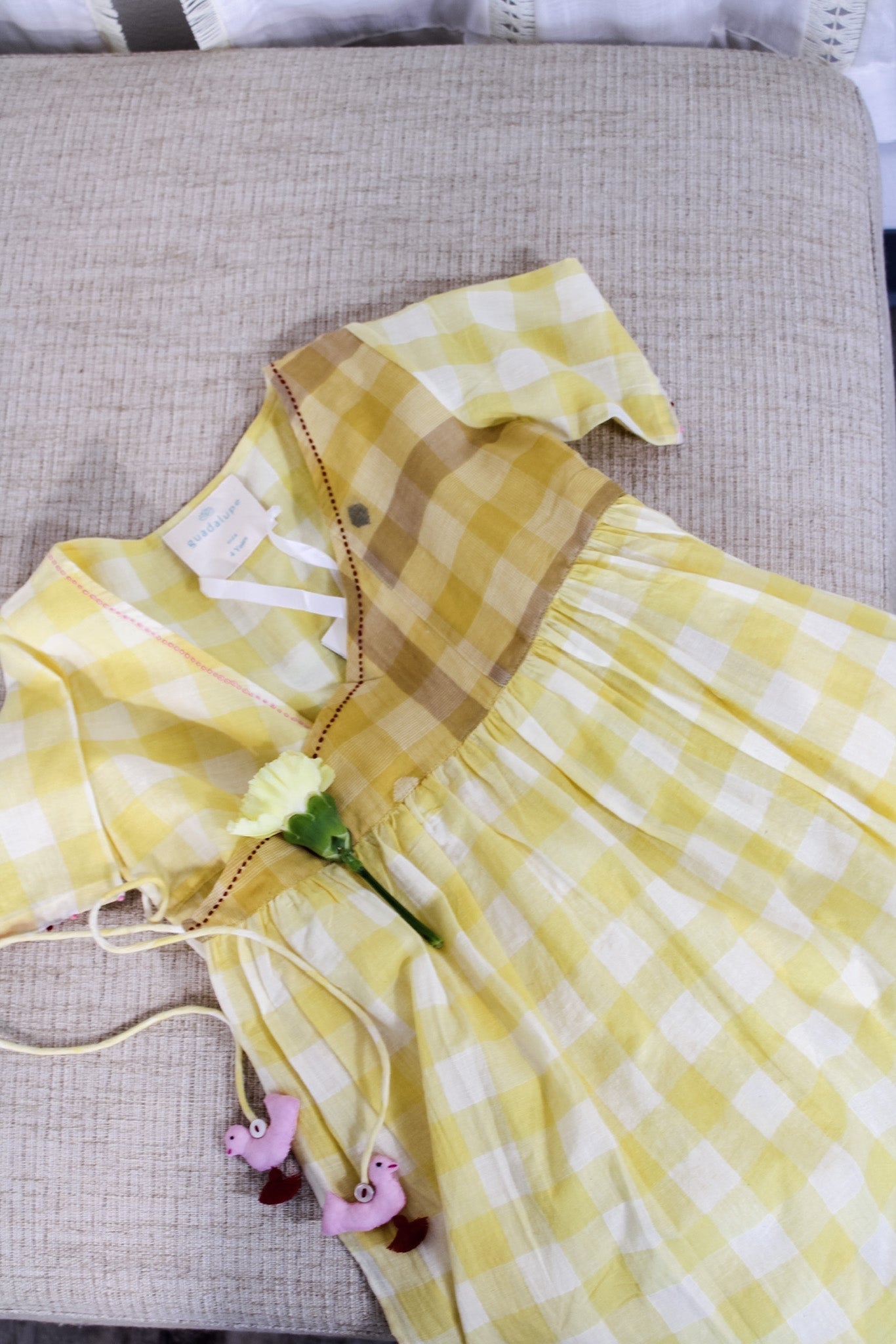 Annie Wrap Children's Dress- YellowGuadalupeDress