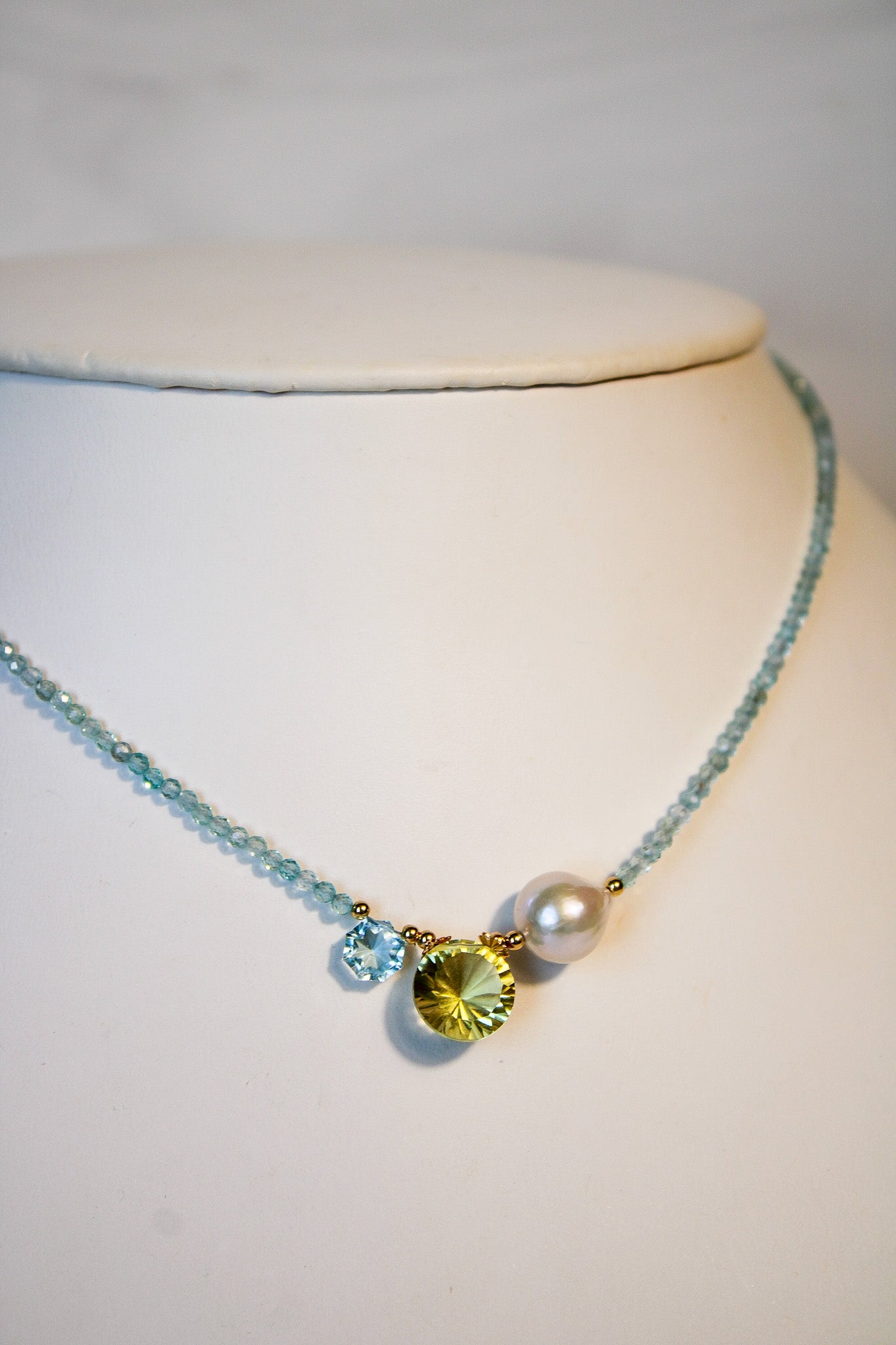Apatite Rondelle Necklace (2 Styles)Beth ZinkNecklace