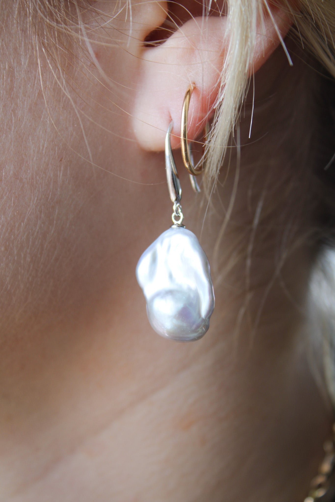 Baroque Pearl Earrings #8Rare FindsEarrings