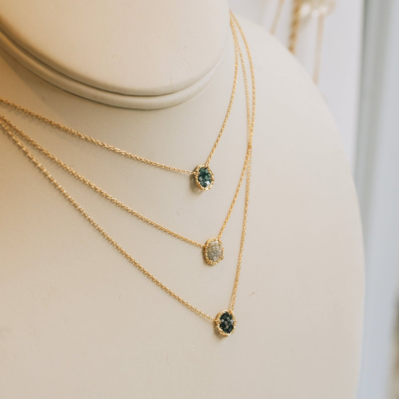 Blue Diamond Cluster NecklaceMichelle PresslerNecklace