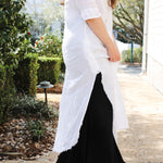 Carla Shirt Dress - WhiteJagaDress