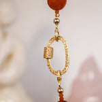 Carnelian Statement Diamond Lock NecklaceBeth ZinkNecklaces