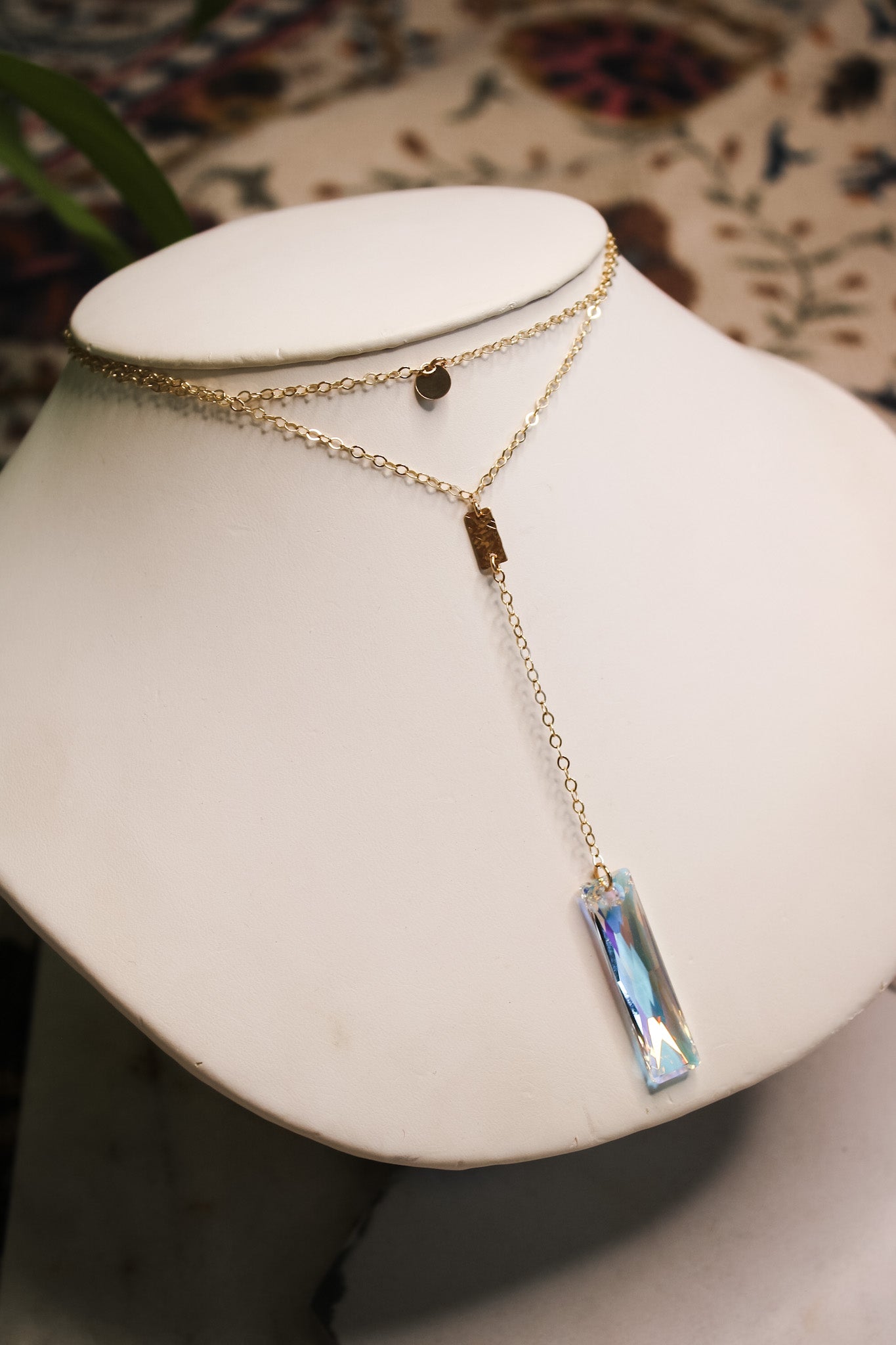 Crystal Rectangle NecklaceKenda KistNecklace