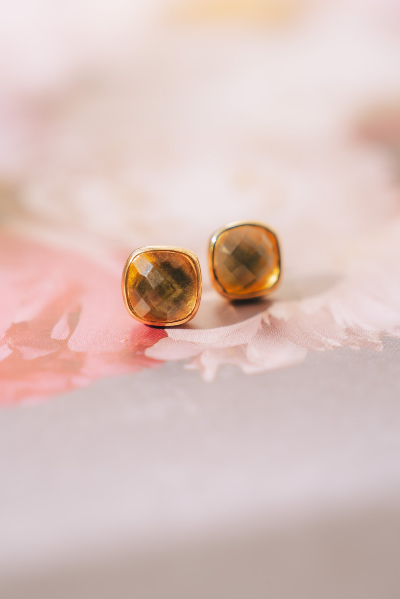 Cushion Studs: 24K Gold Vermeil (8 Colors)TreisiEarrings
