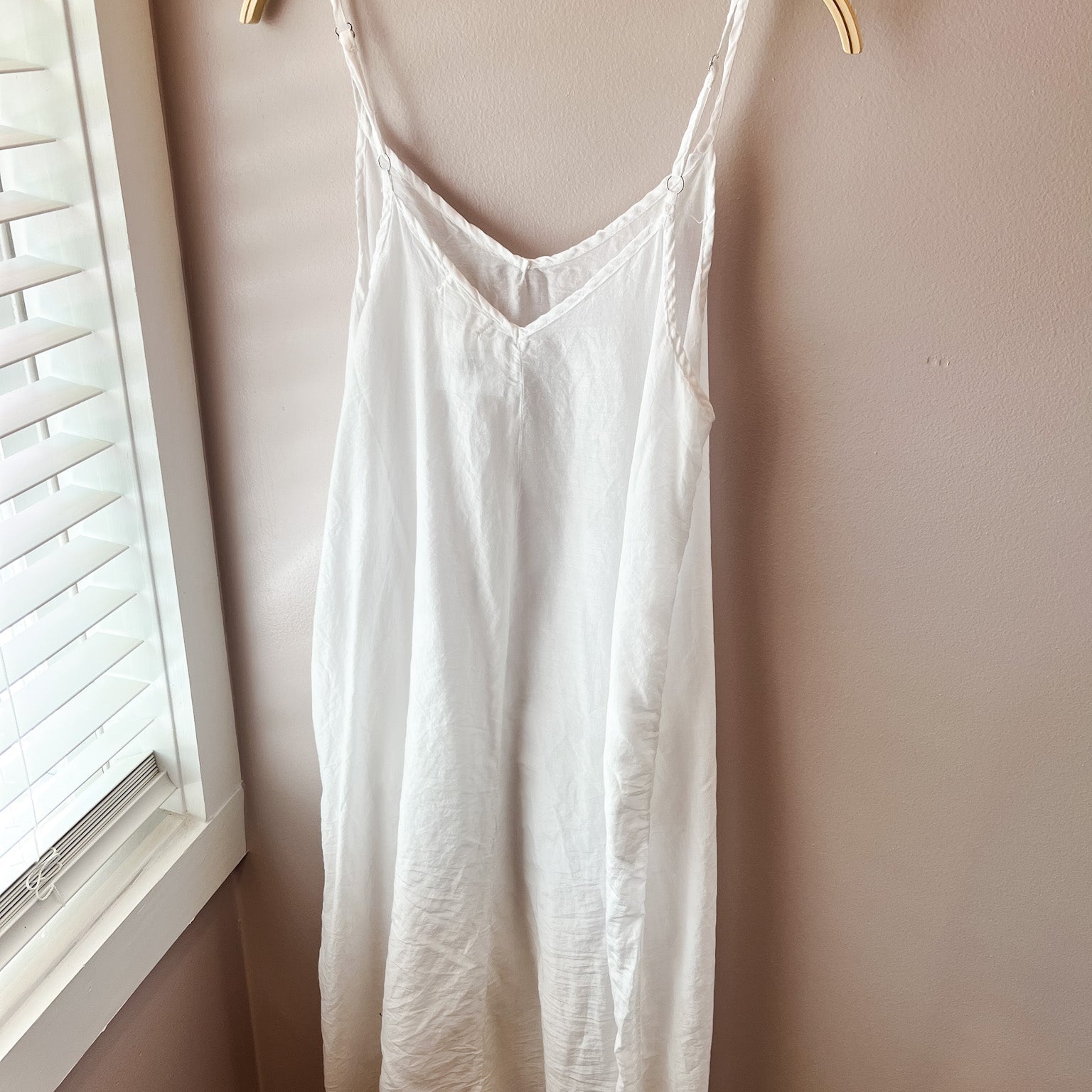 Fairie Slip Dress - White Cotton SilkCP ShadesDresses