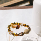 Flower Charm & Glass Beaded Bracelet #7J.GainoBracelet