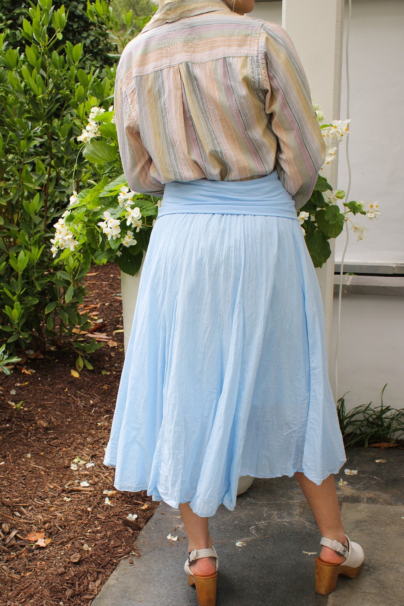French Cotton Midi Skirt/Dress: Blues (4 colors)ColetteSkirts