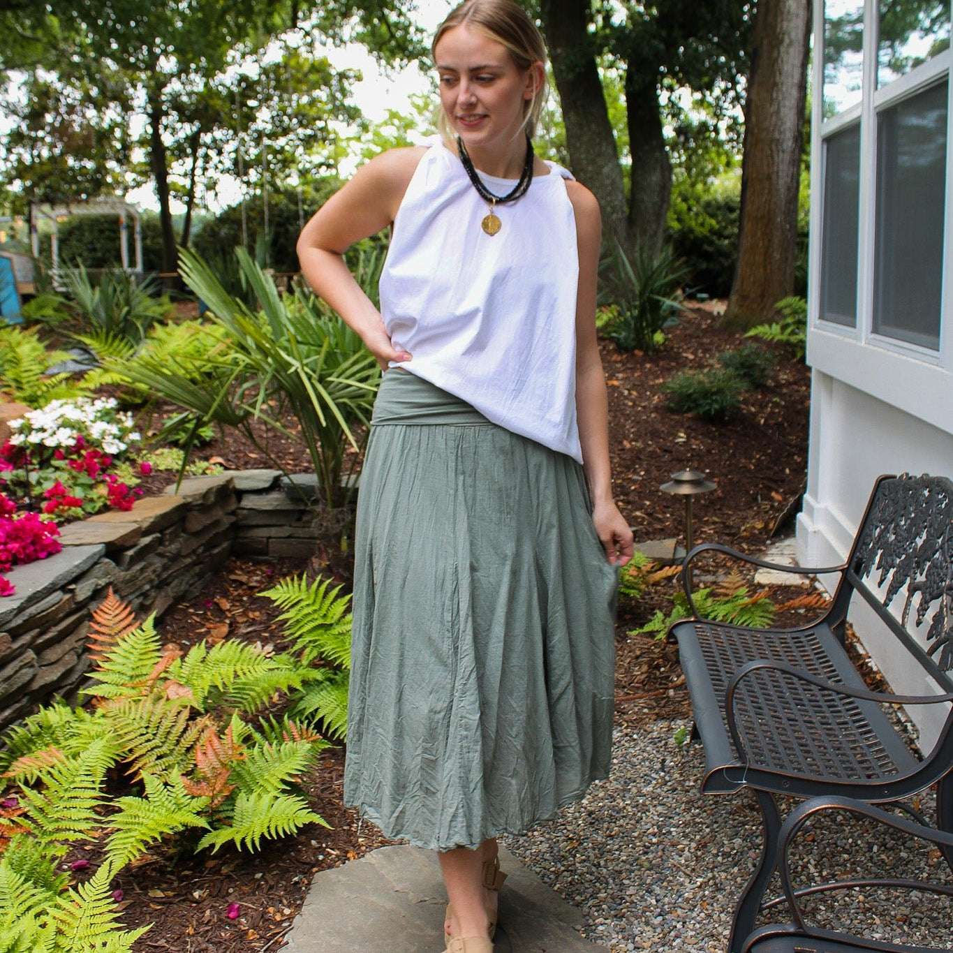 French Cotton Midi Skirt/Dress: Colorful Mix (5 colors)ColetteSkirts