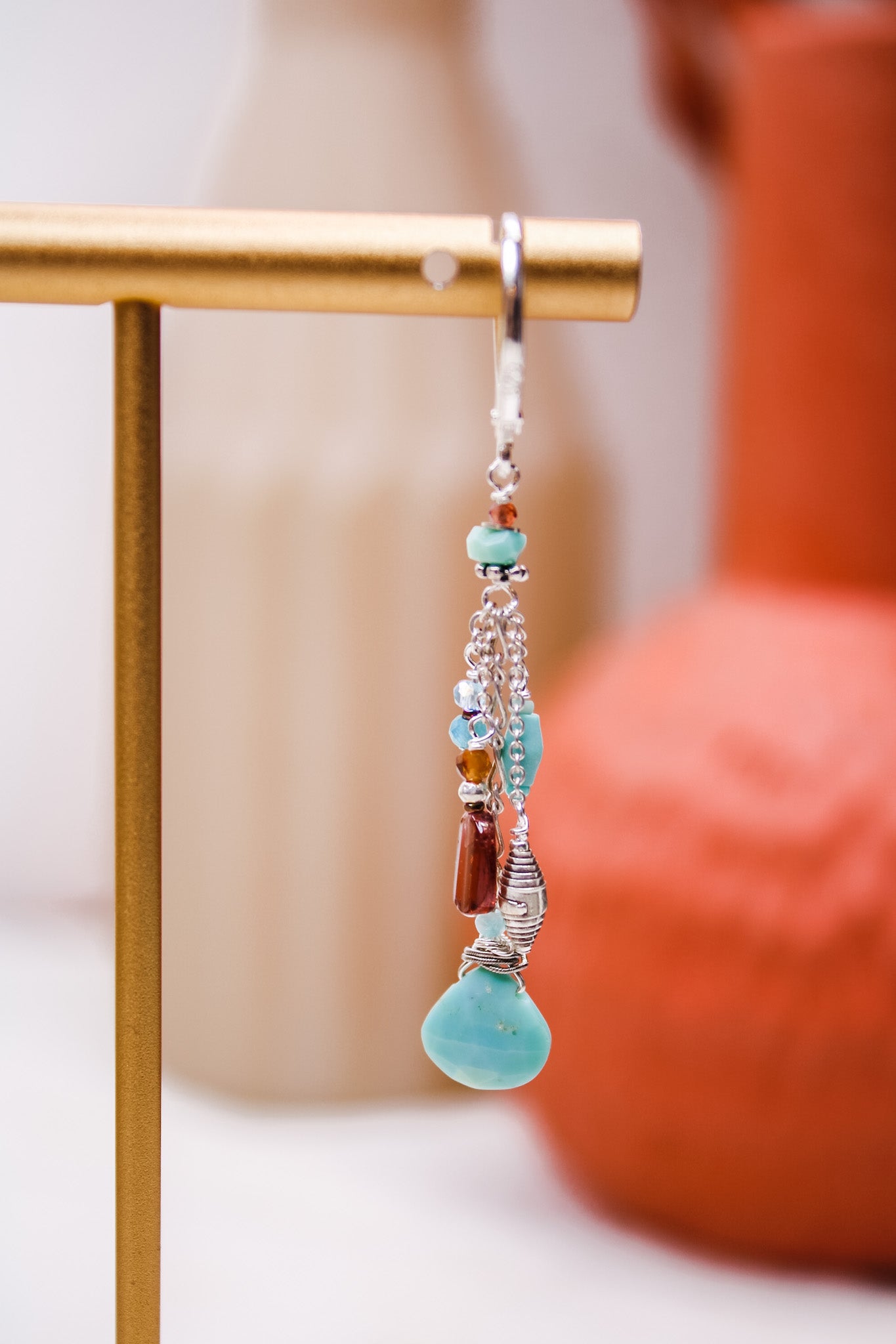 Garnet & Turquoise Earrings #5510ChipitaEarrings