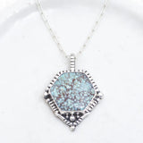 Hexagonal Dunes Necklace ◇ Hubei TurquoiseMAHKANecklace