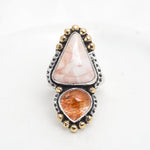 Inner Vision Ring: Willow Creek Jasper & Sunstone Size 7Mahka JewelryRings