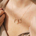 Interlocking Squares 10k NecklaceZiabird Private LabelNecklaces