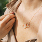 Interlocking Squares 10k NecklaceZiabird Private LabelNecklaces