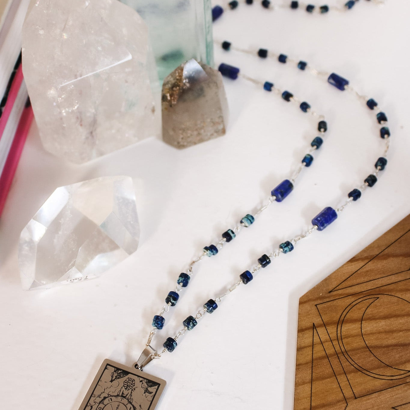 Jasper Silver Fortune Tarot NecklaceBeth ZinkNecklaces