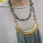 Labradorite & Gold Bead Necklace 3BHBella Smith DesignsNecklaces