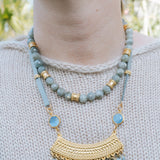 Labradorite & Gold Bead Necklace 7BHBella Smith DesignsNecklaces
