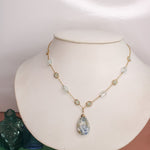 Larimar & Opal Teardrop Pendant Necklace #4690Michelle PresslerNecklace