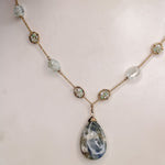 Larimar & Opal Teardrop Pendant Necklace #4690Michelle PresslerNecklace