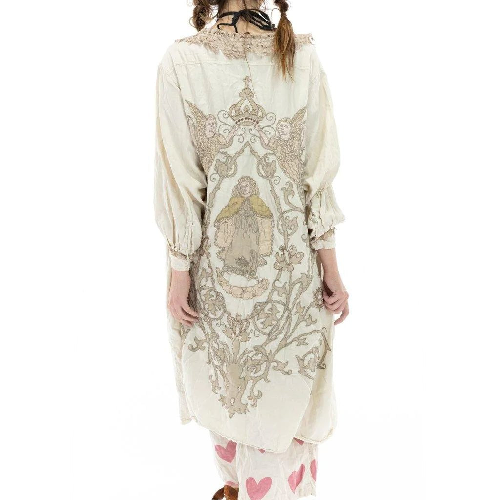 Leola Embroidered Smock Coat Jacket 504 - MoonlightMagnolia PearlCoats & Jackets