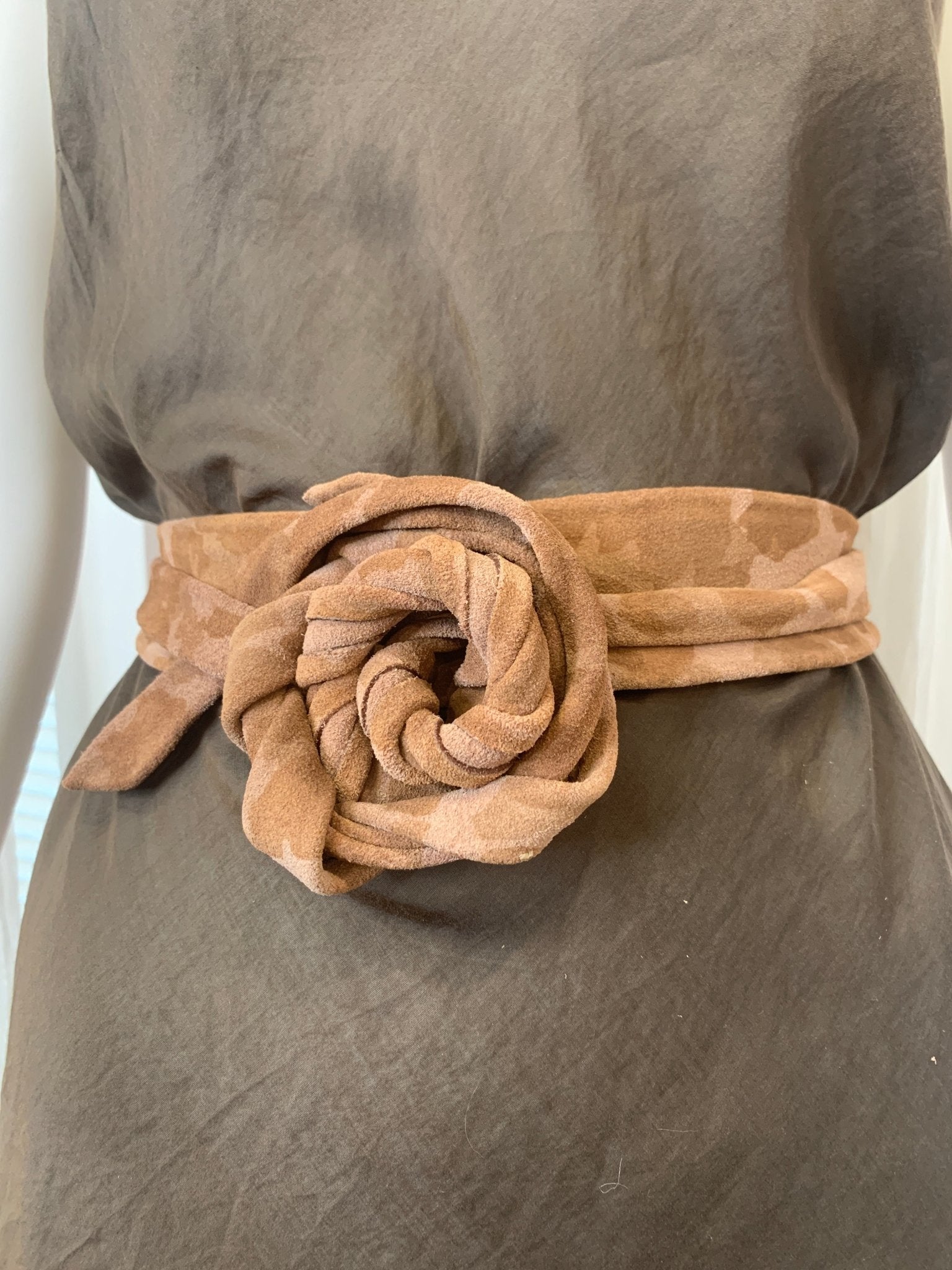 Midi Wrap Belt - Rose Camo SuedeAdaBelt