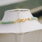 Moonstone, Blue Jade, Green African Tribal Bead NecklaceRobin JacksonNecklaces