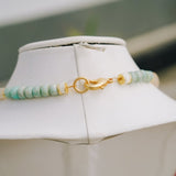 Moonstone, Blue Jade, Green African Tribal Bead NecklaceRobin JacksonNecklaces