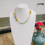 Moonstone, Blue Jade, Green African Tribal Bead NecklaceRobin JacksonNecklaces