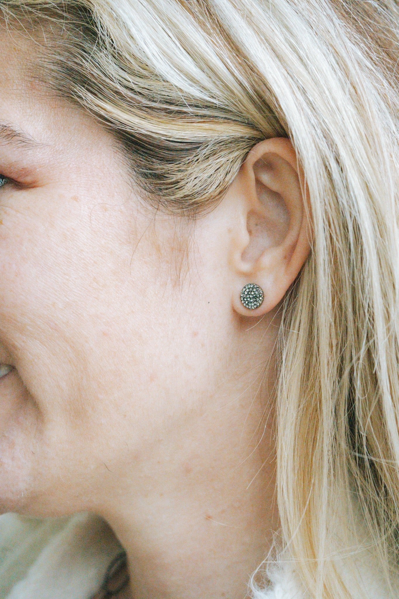 Pave Disc Black Diamond EarringsRebel DesignsEarrings