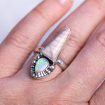 Peak Ring (C) ◇ Willow Creek Jasper + Australian Opal ◇ Size 8MAHKARing