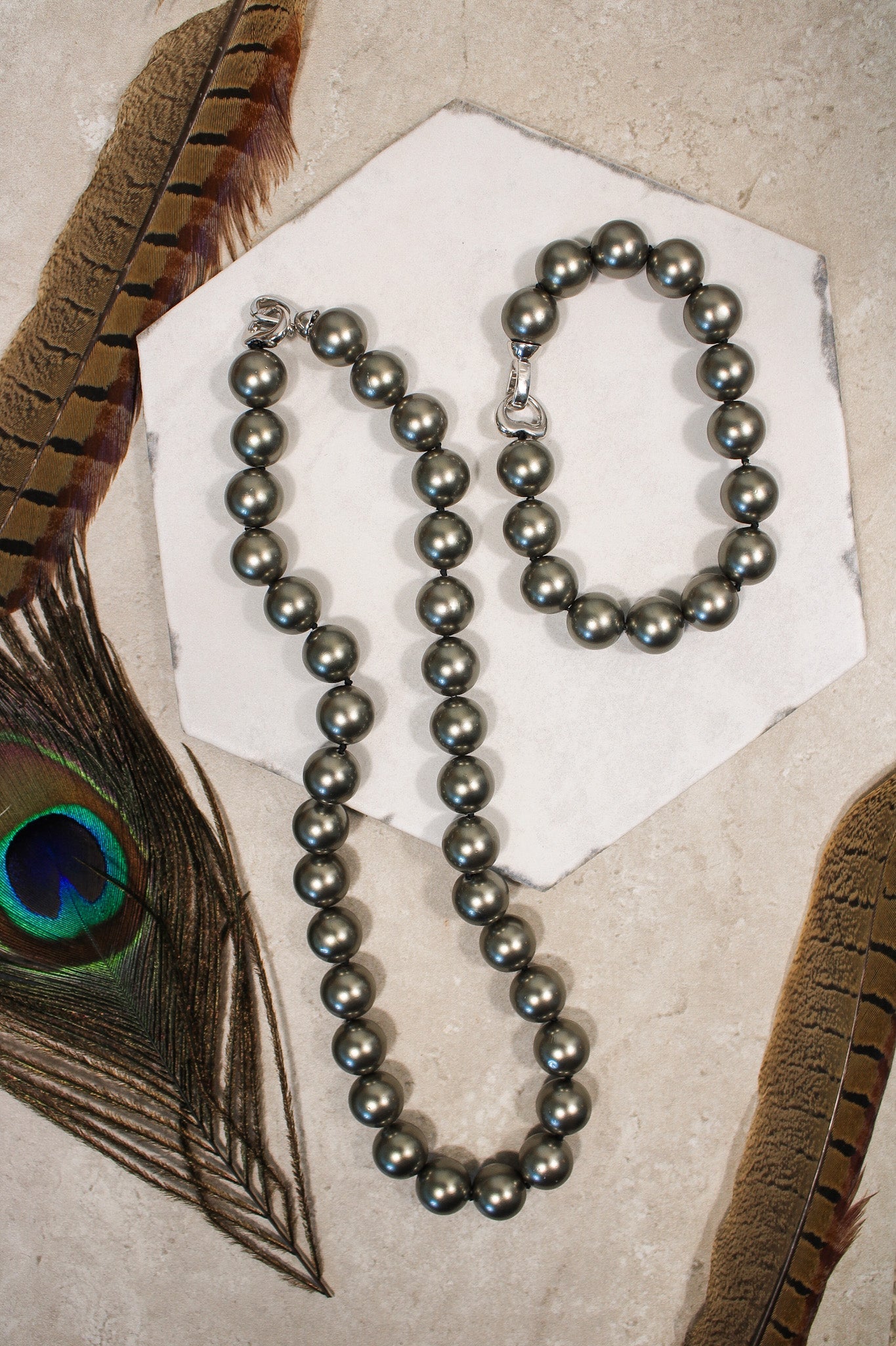 Pearl Necklace/Bracelet - BronzeJinjaNecklace