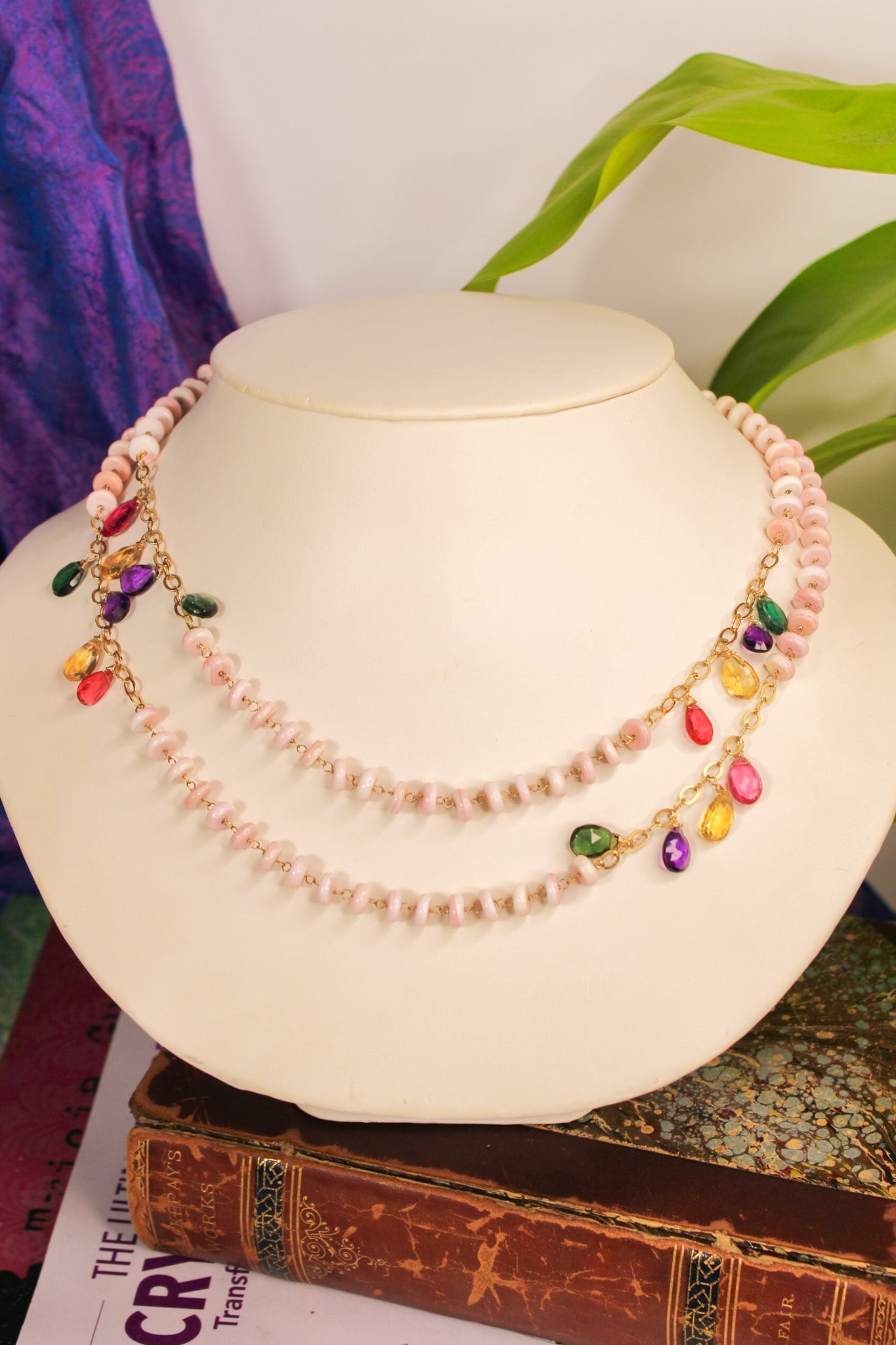 Peruvian Opal Gemstone NecklaceJUNONecklace