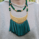 Quartzite & Gold Bead Necklace 9BHBella Smith DesignsNecklaces