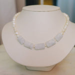 Rare Blue Calcite & Mother of Pearl NecklaceDebra PyeattNecklaces