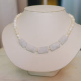 Rare Blue Calcite & Mother of Pearl NecklaceDebra PyeattNecklaces