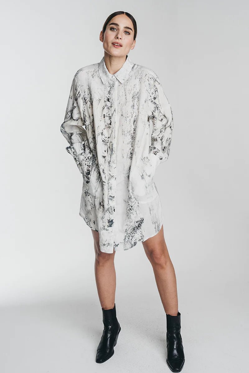 REIDAR Linen Shirt Dressháloshirt dress