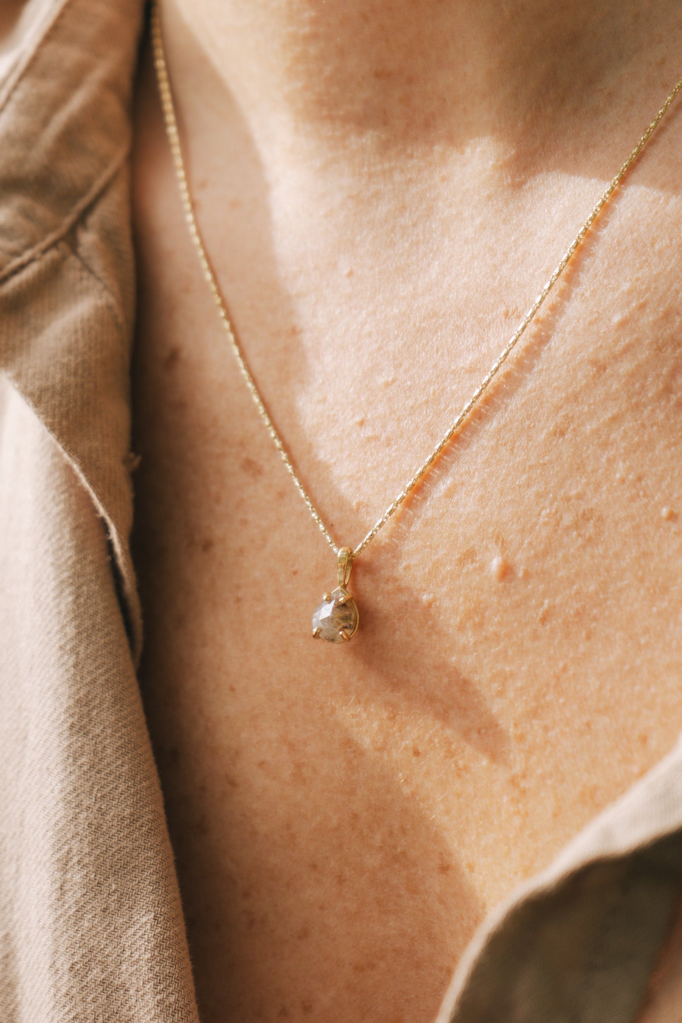 Salt & Pepper Pear NecklaceMelissa Tyson DesignsNecklaces
