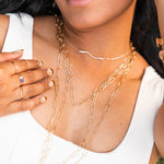 Short Oval Paper Clip NecklaceKenda KistNecklace