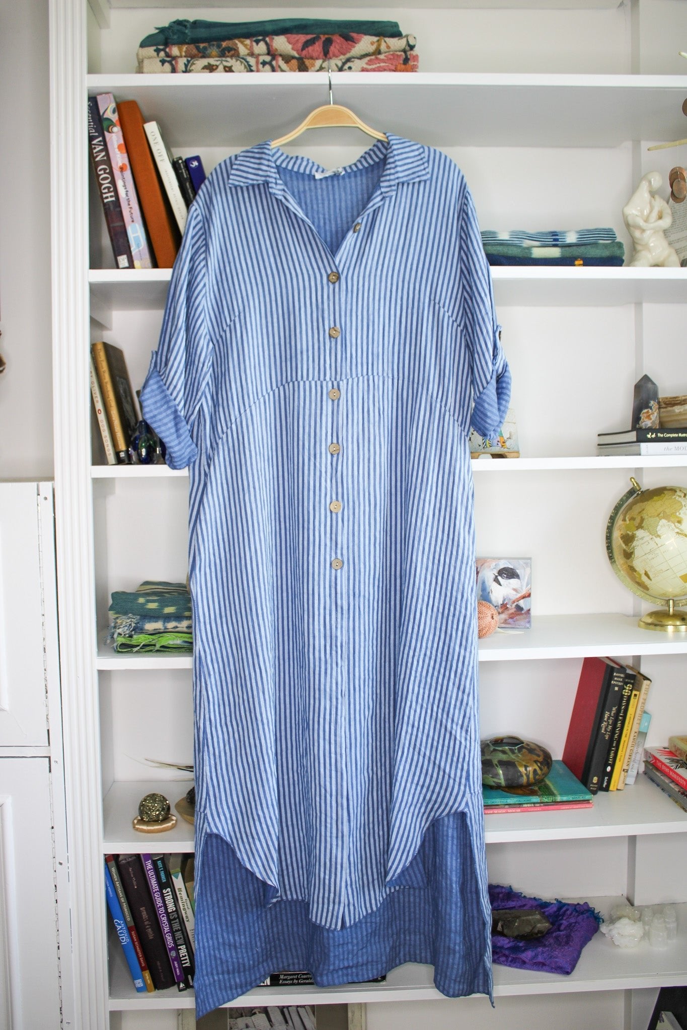 Stripe Linen Shirt Dress - 3 ColorsColetteTunic