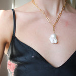 The Always Pearl Necklace - Flame BallZiabirdNecklace